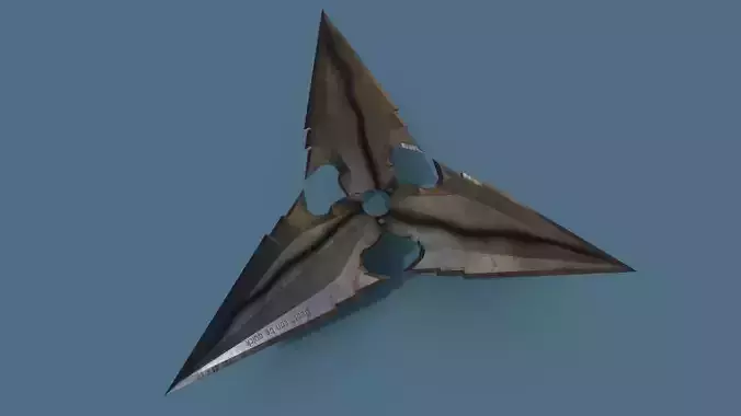 Shuriken weapon Low-poly 3D model