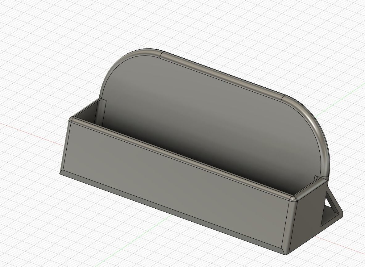 business card holder easy to customise 3D print model_5
