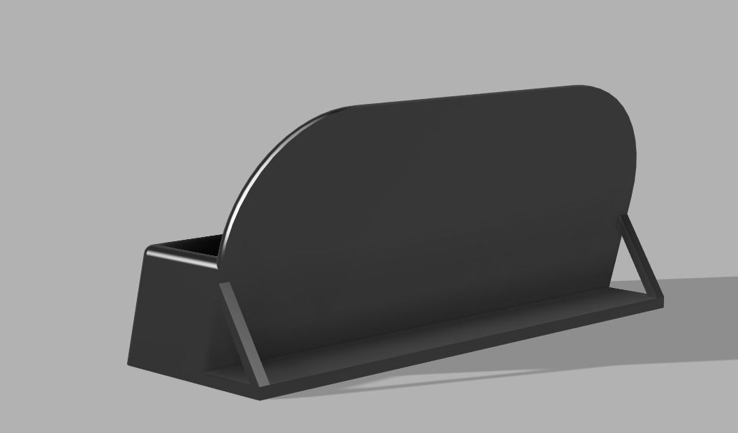 business card holder easy to customise 3D print model_1