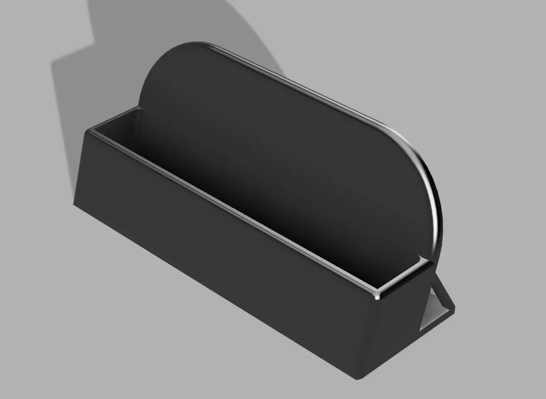 business card holder easy to customise 3D print model_0