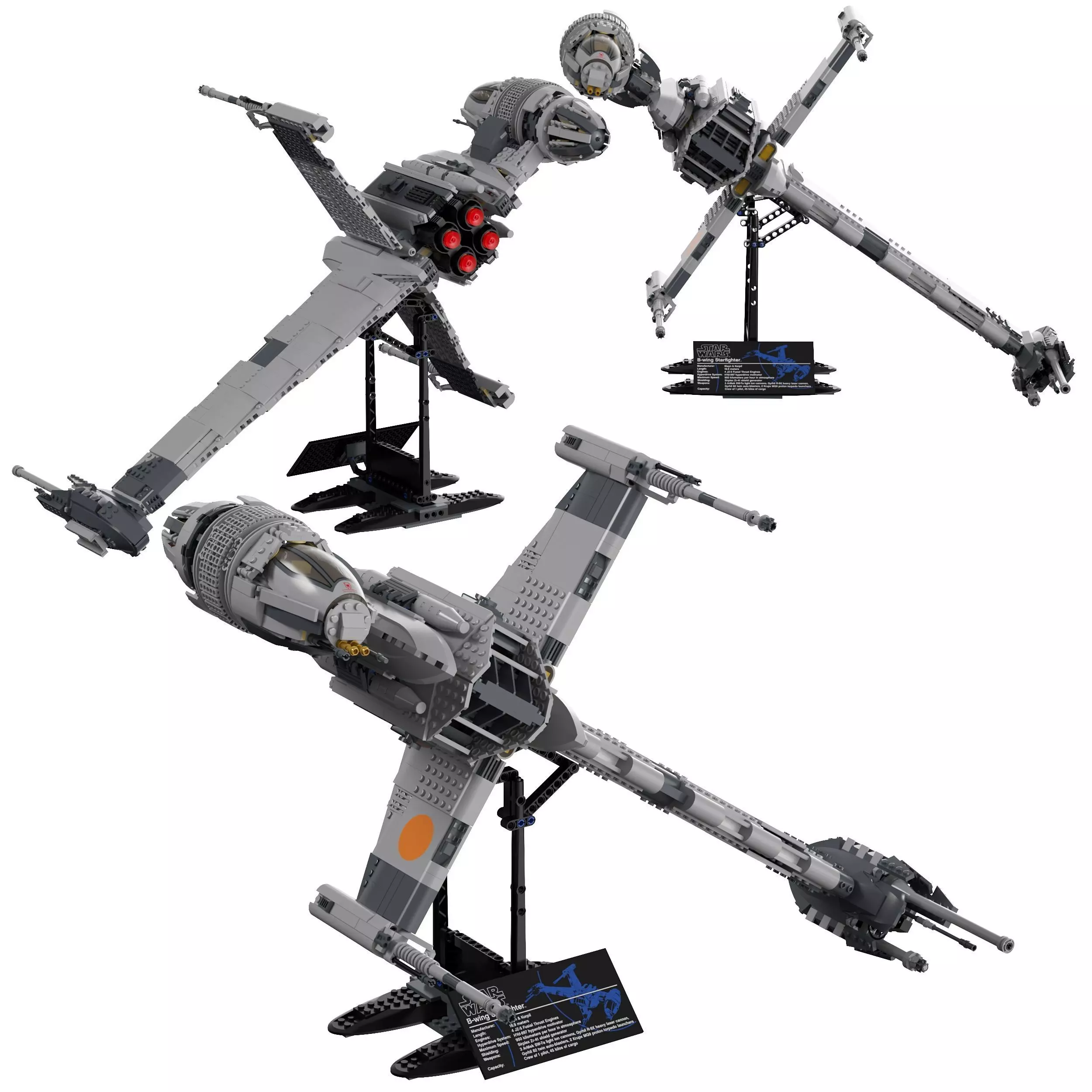 Lego - 10227 B-Wing Starfighter 3D model_0