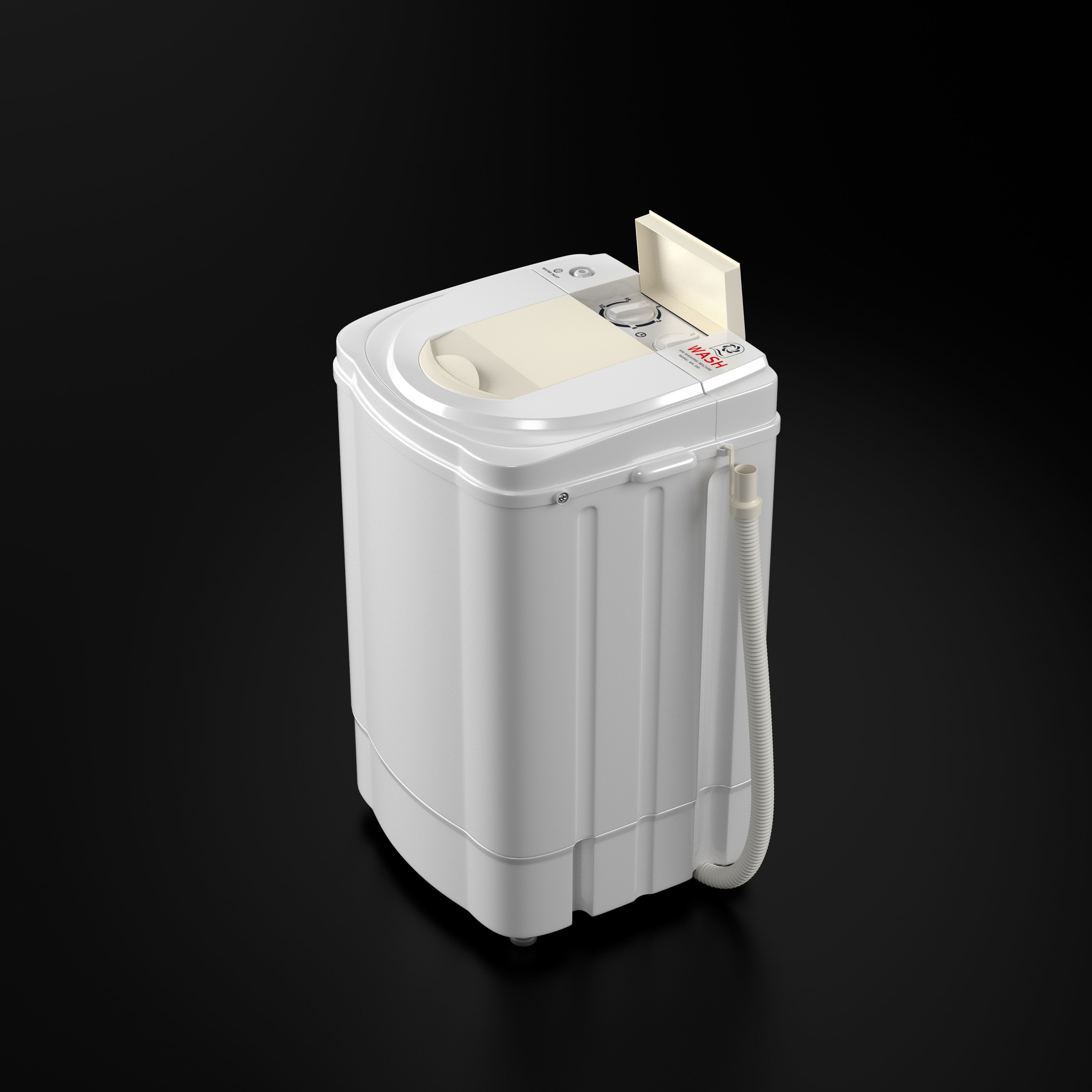 Mini Washing Machine Model 350 3D model_4