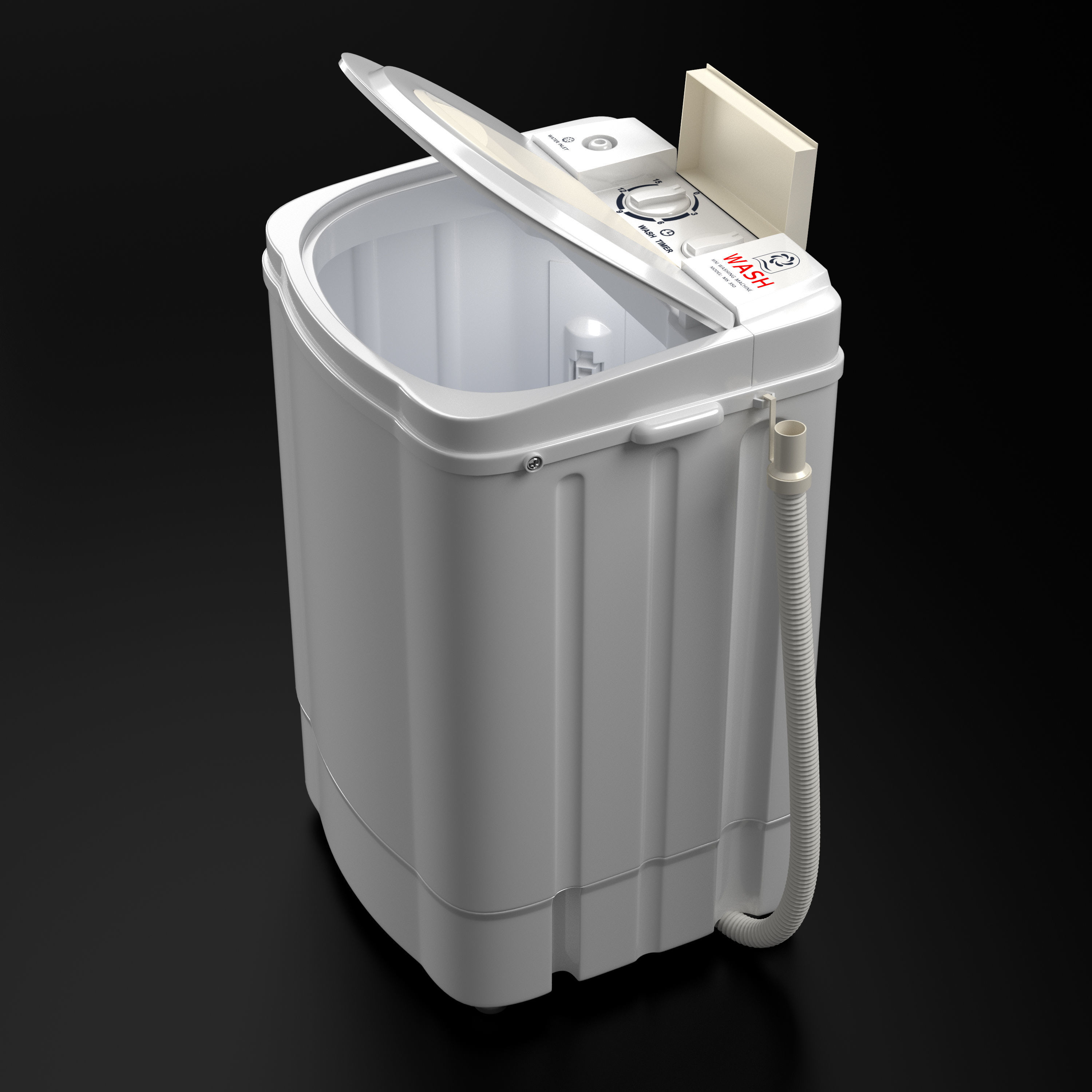 Mini Washing Machine Model 350 3D model_10
