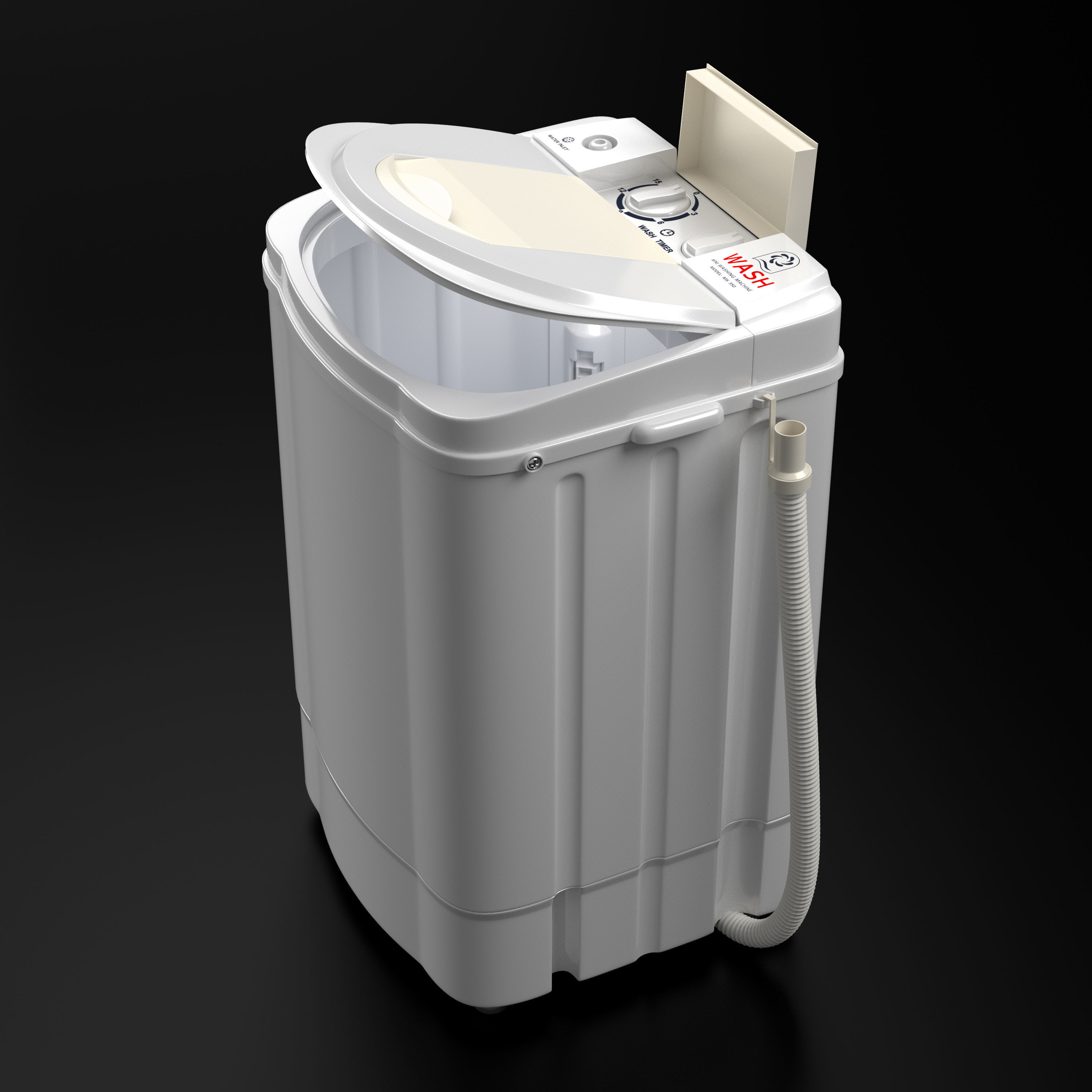 Mini Washing Machine Model 350 3D model_1