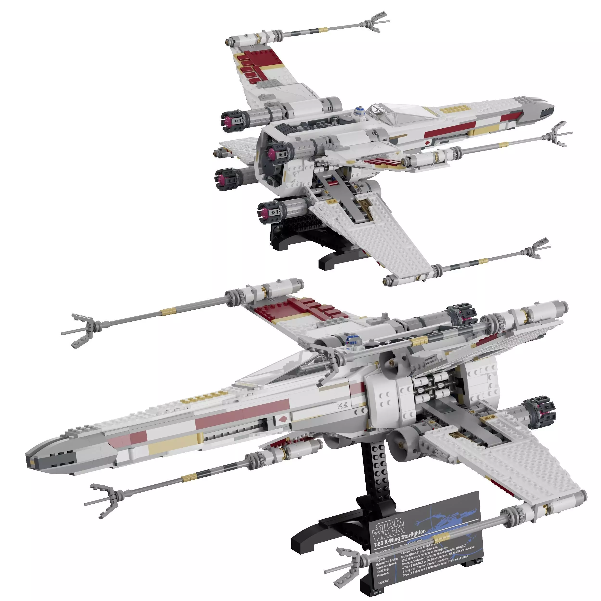 Lego - 10240 Red Five X-wing Starfighter 3D model_0