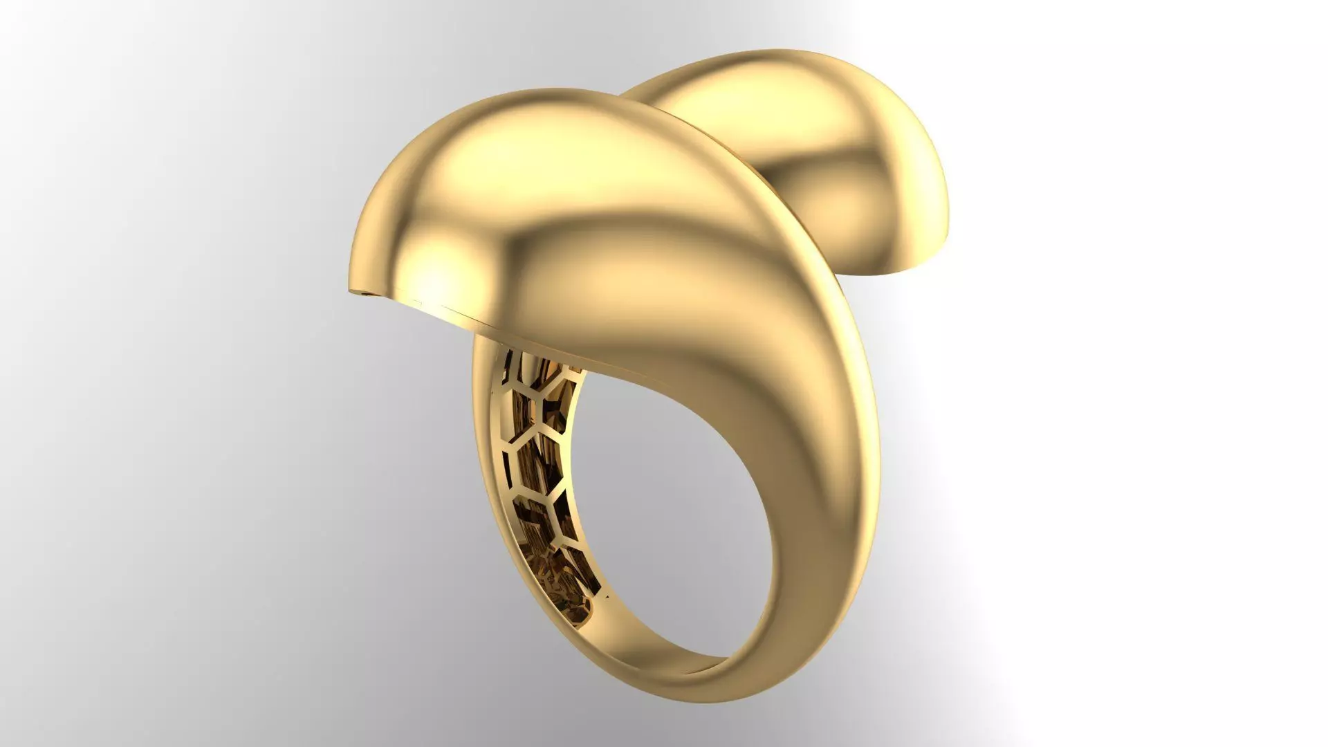 POLISHED FUSION RING-R13- 3D print model