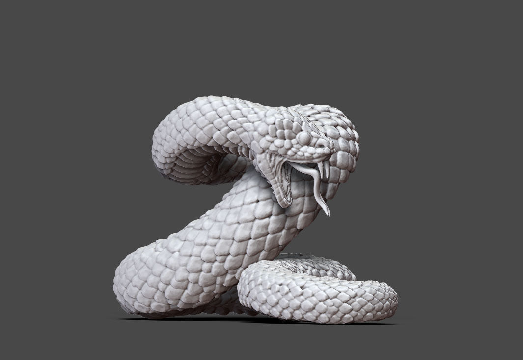 Giant snake - 54 mm 3D print model_2