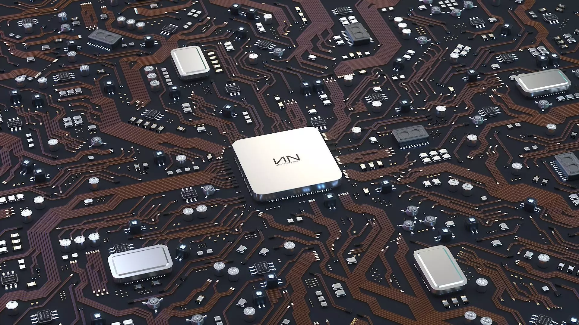 Sci-Fi Microchips asset  3D model_0
