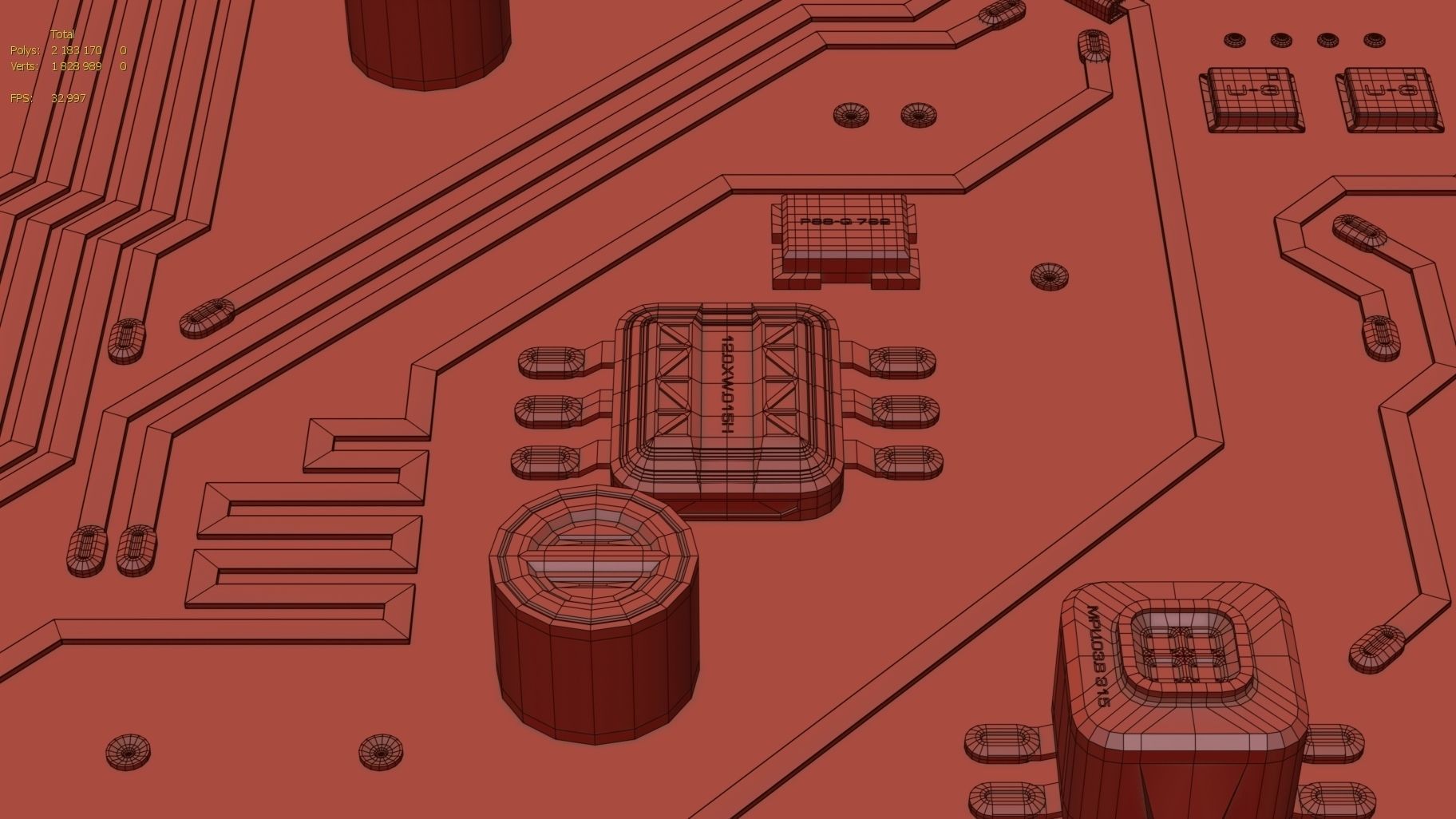 Sci-Fi Microchips asset  3D model_13