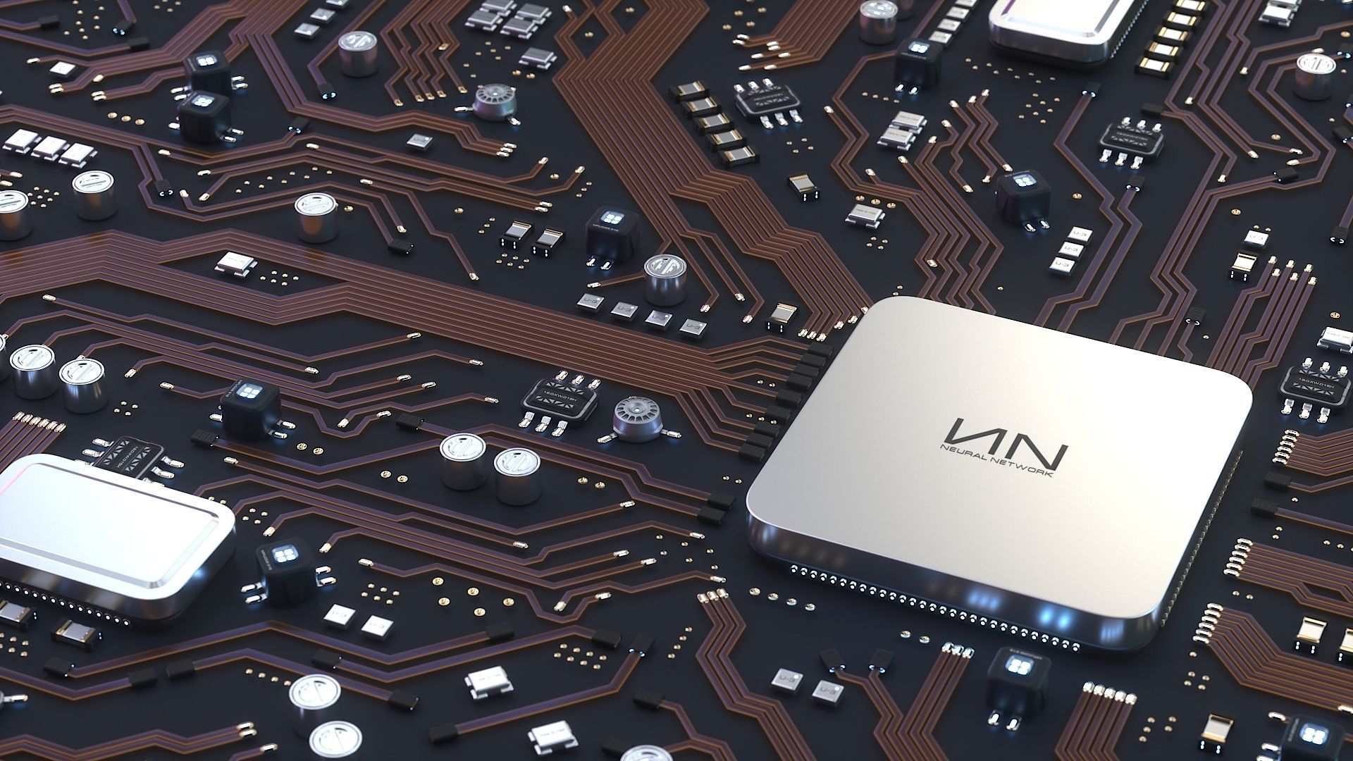 Sci-Fi Microchips asset  3D model_2