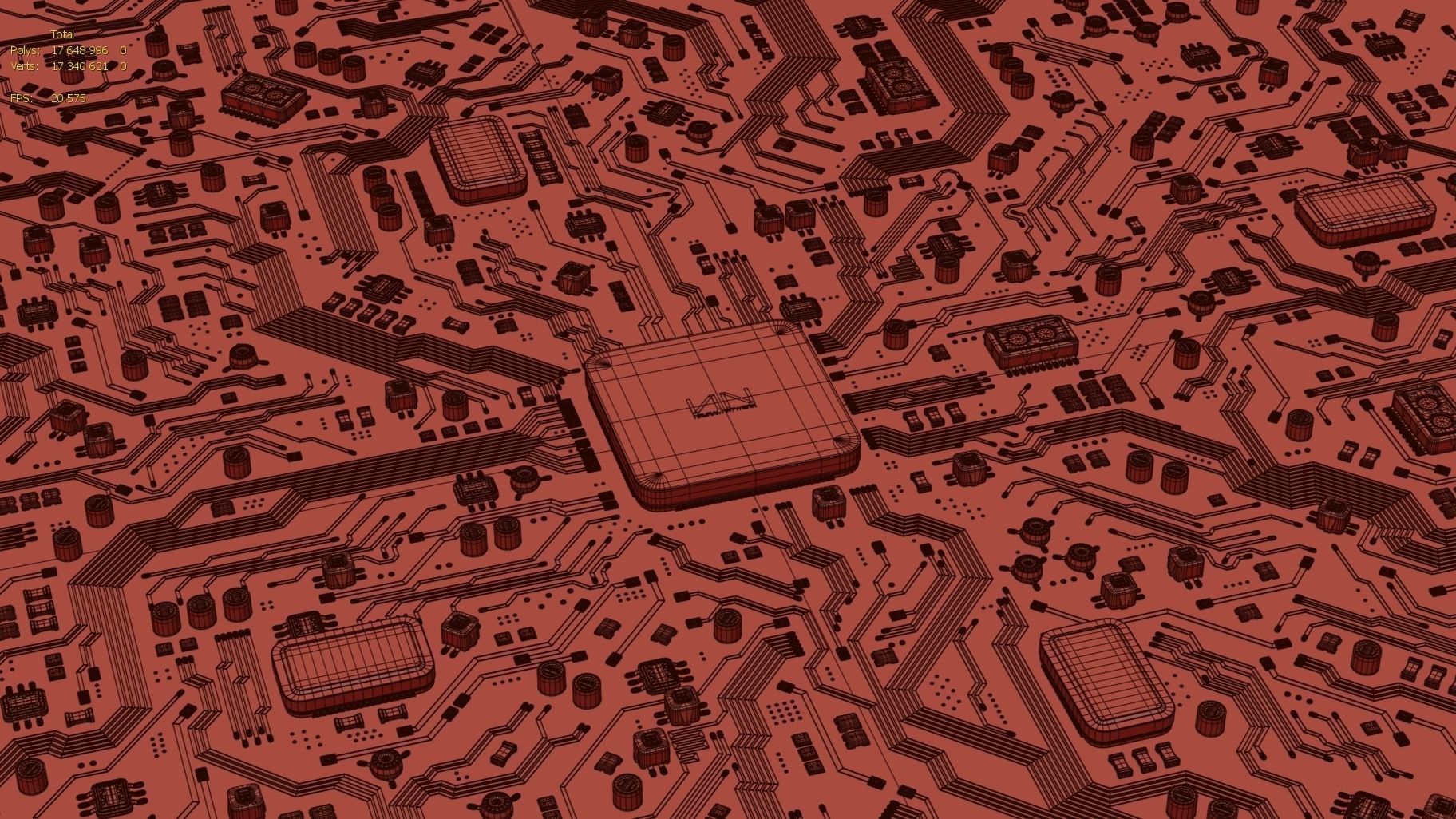 Sci-Fi Microchips asset  3D model_10