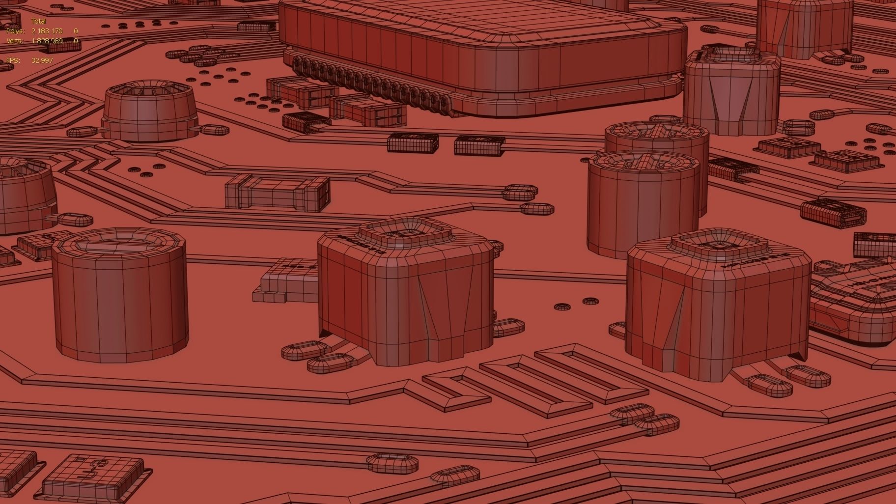 Sci-Fi Microchips asset  3D model_16