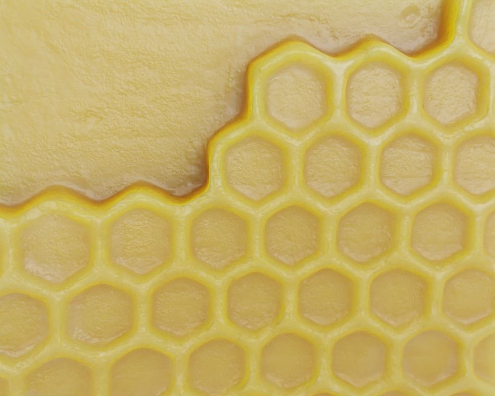 Photoscanned Beeswax Honey Candle 3D model_1