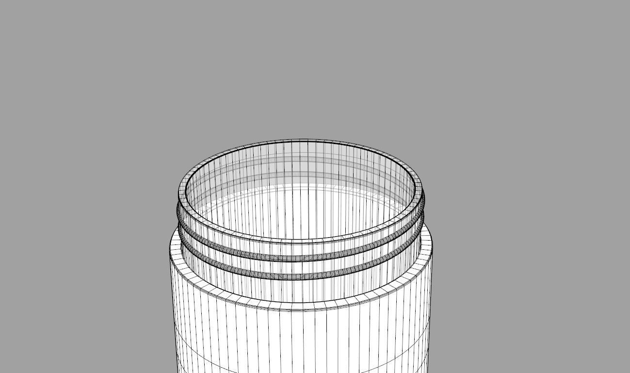 Thermo Water Bottle 400ml 3D model_8