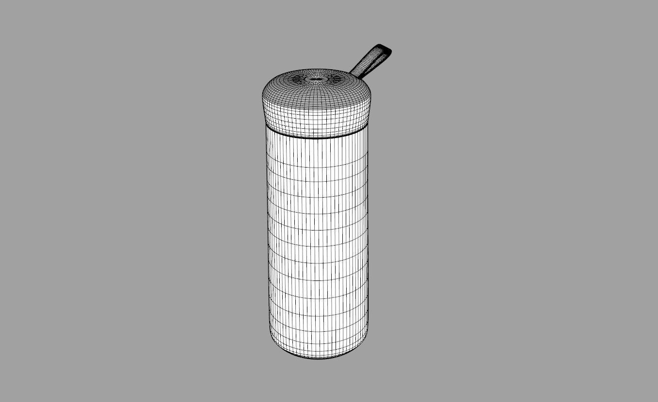 Thermo Water Bottle 400ml 3D model_6