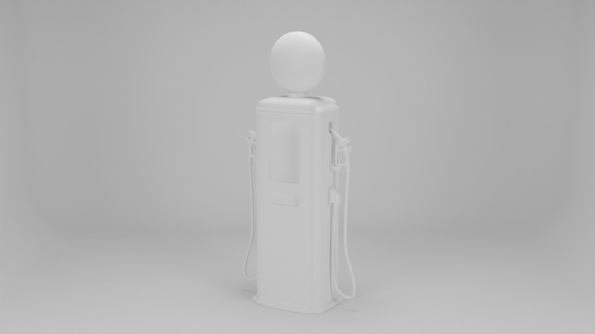 Retro Texaco Gas Pump 3D model_3