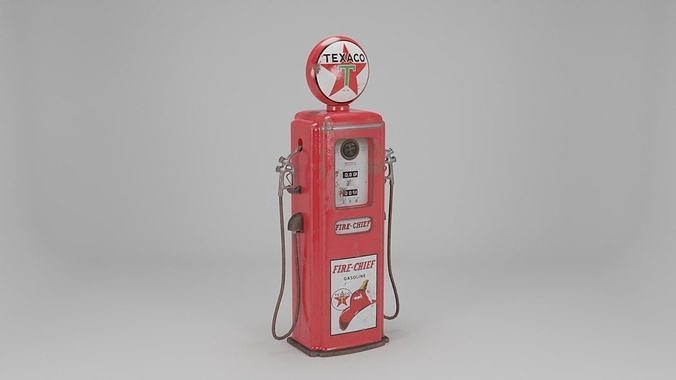 Retro Texaco Gas Pump 3D model