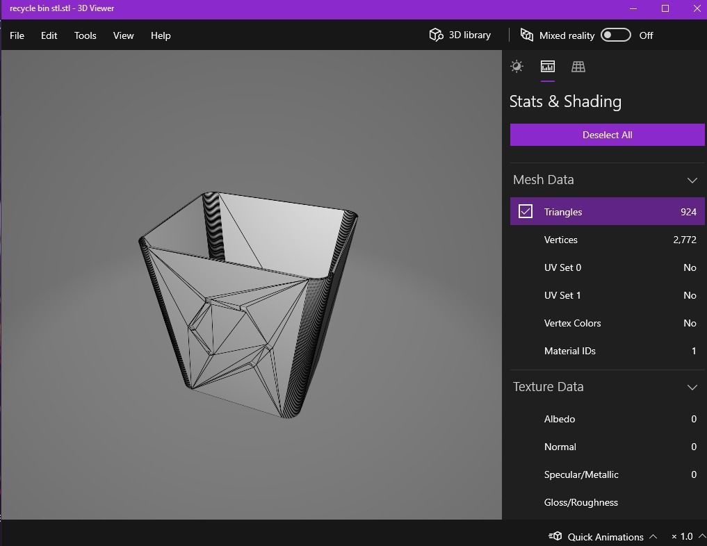 Recycle Bin container 3D print model_12