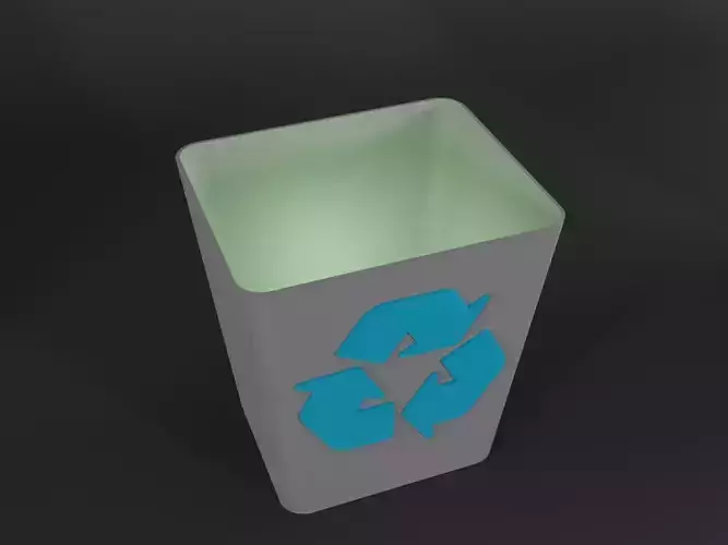 Recycle Bin container 3D print model