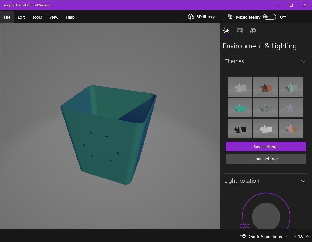 Recycle Bin container 3D print model_11