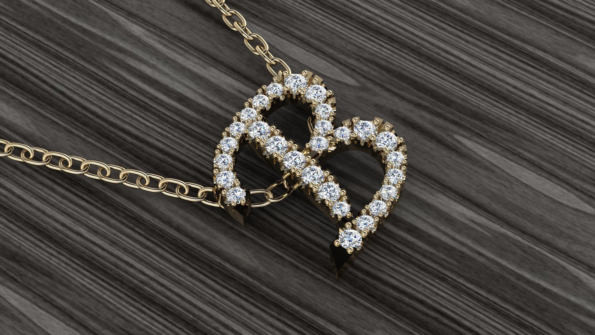 Jewelry Alphabet Pendant B 3D print model_15