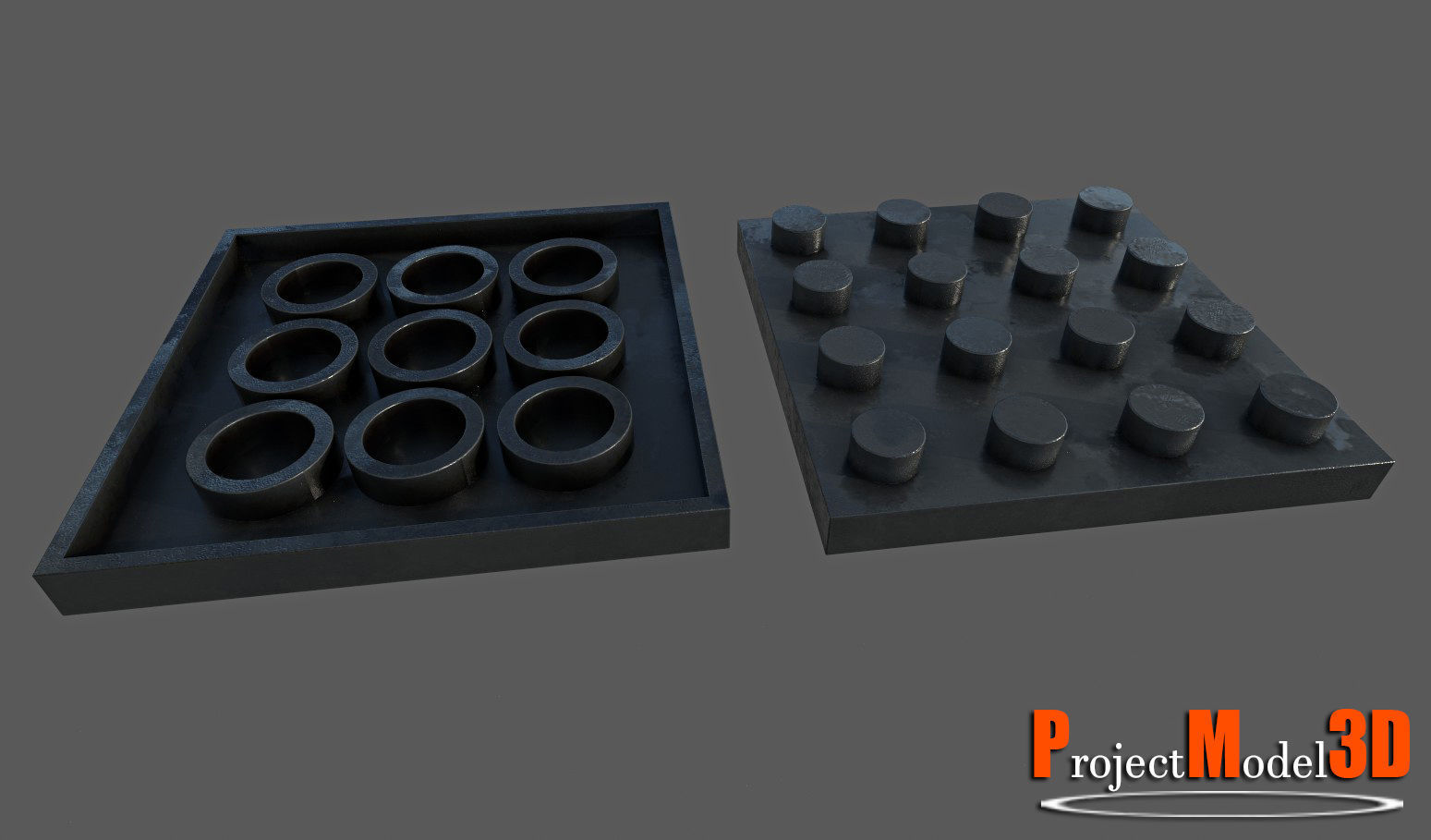 Building Block-Pack002 Low-poly 3D model_2