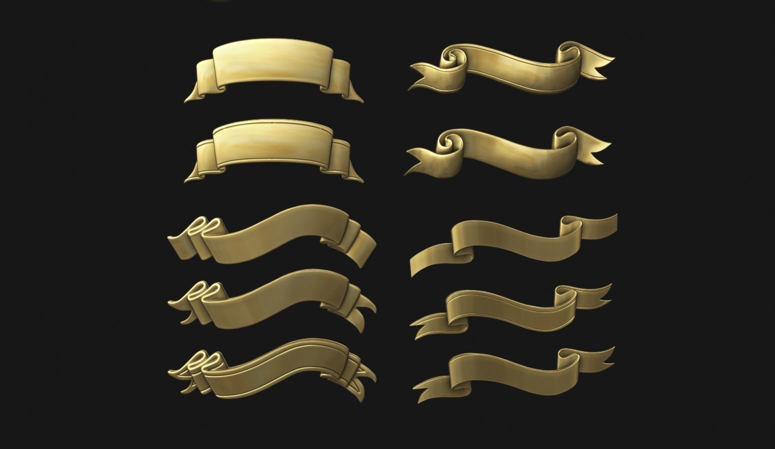 Ribbon Set 3D print model_5