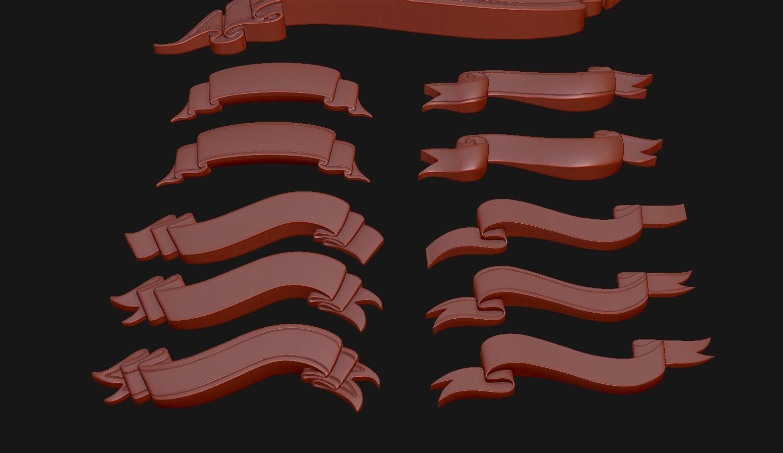 Ribbon Set 3D print model_7