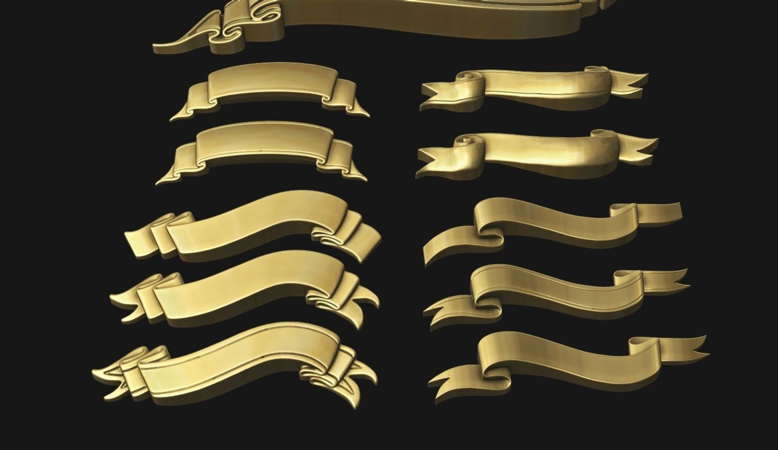 Ribbon Set 3D print model_6