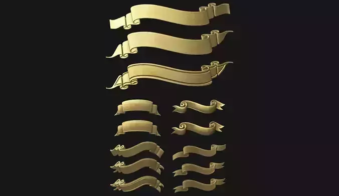 Ribbon Set 3D print model