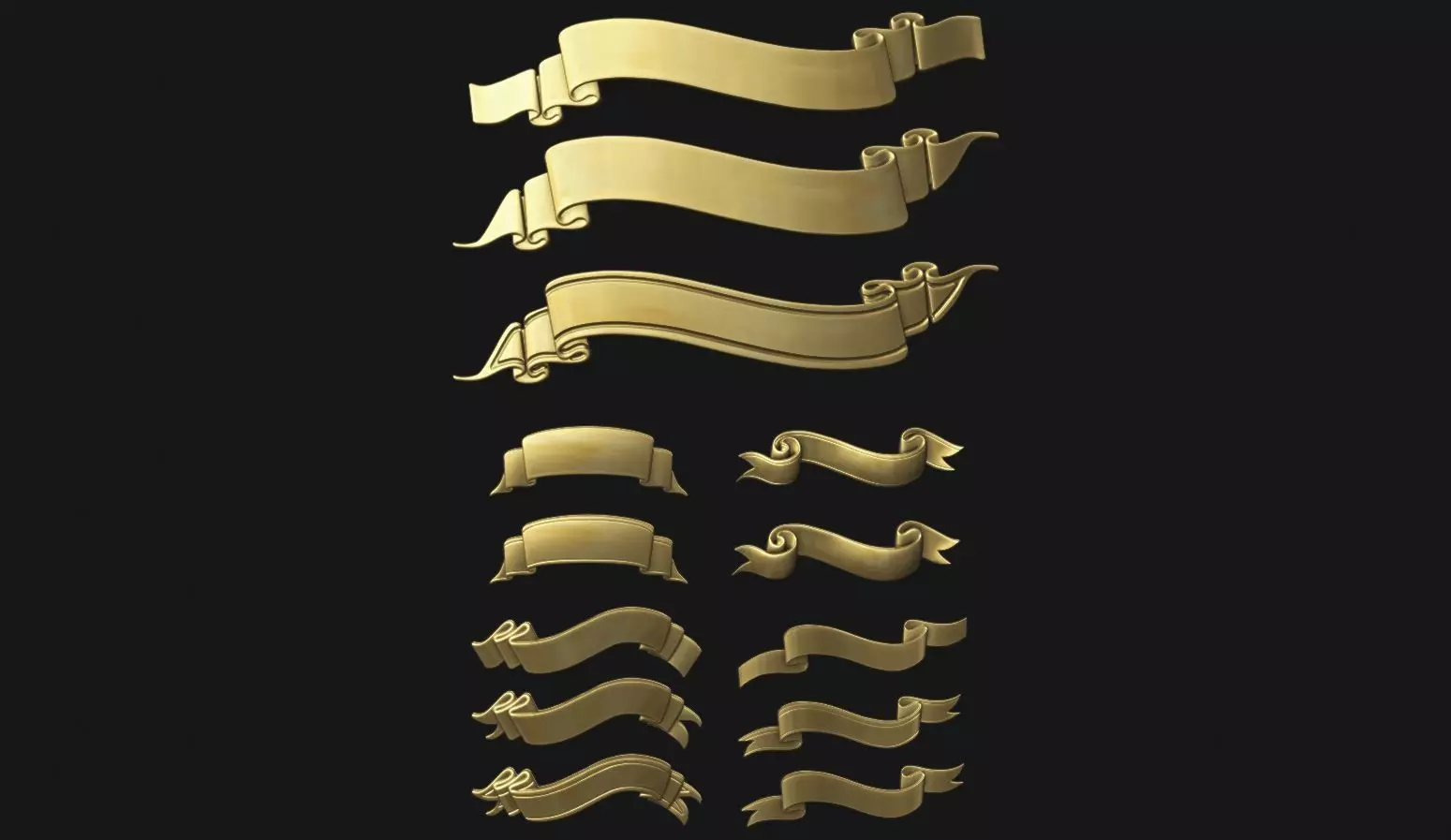 Ribbon Set 3D print model_0