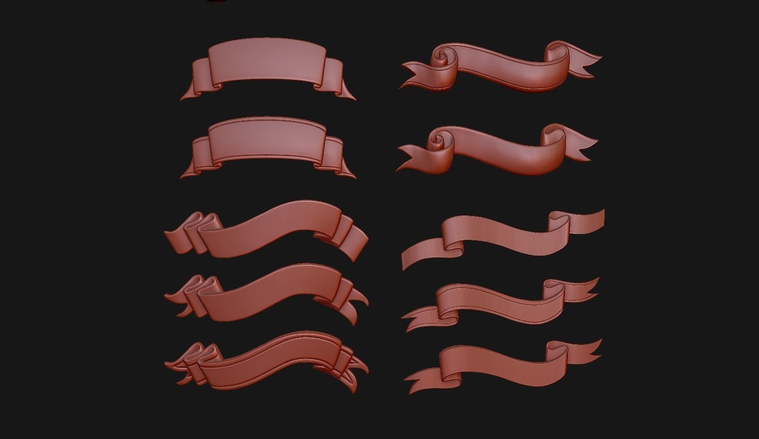 Ribbon Set 3D print model_4