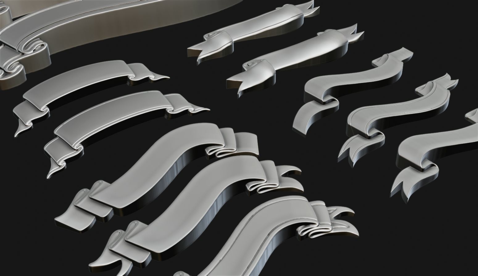 Ribbon Set 3D print model_11