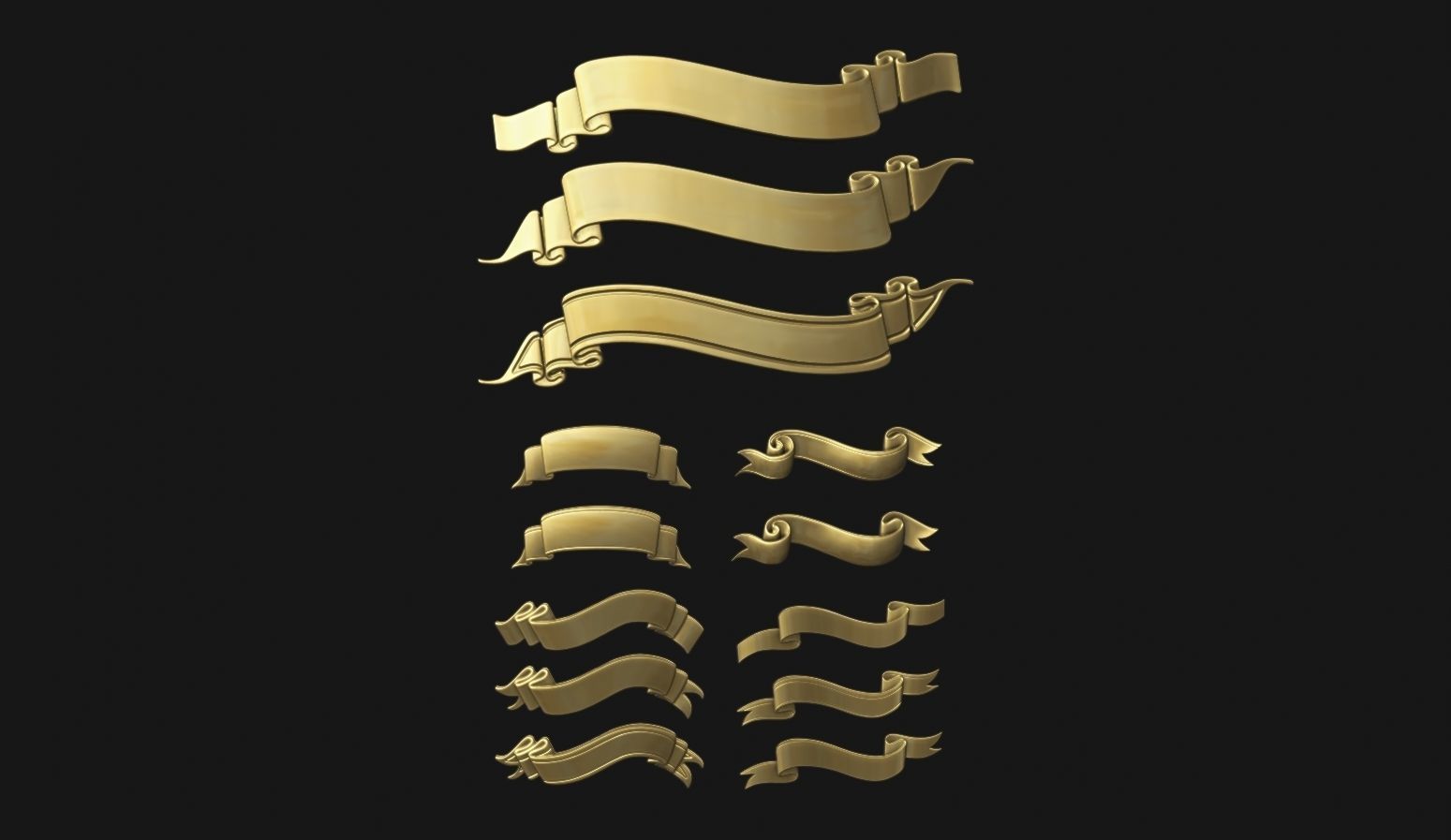 Ribbon Set 3D print model_12