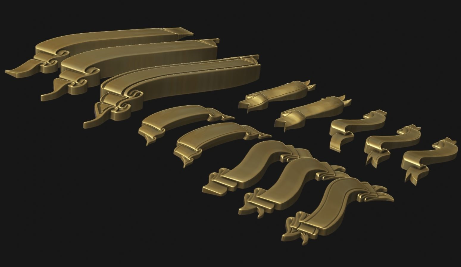 Ribbon Set 3D print model_10