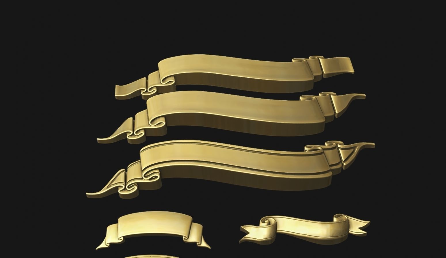 Ribbon Set 3D print model_9