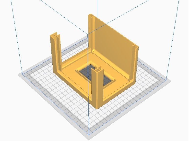Lithophane box for interchangeable 100mm and 125mm lithophanes 3D print model_1