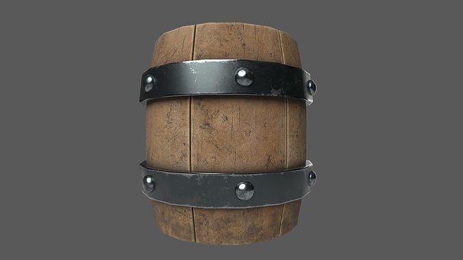 Stylized Medieval Market Tent and Food Crates Low-poly 3D model 7