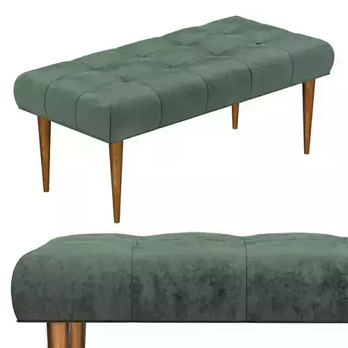 TUFTED BENCH 3D model