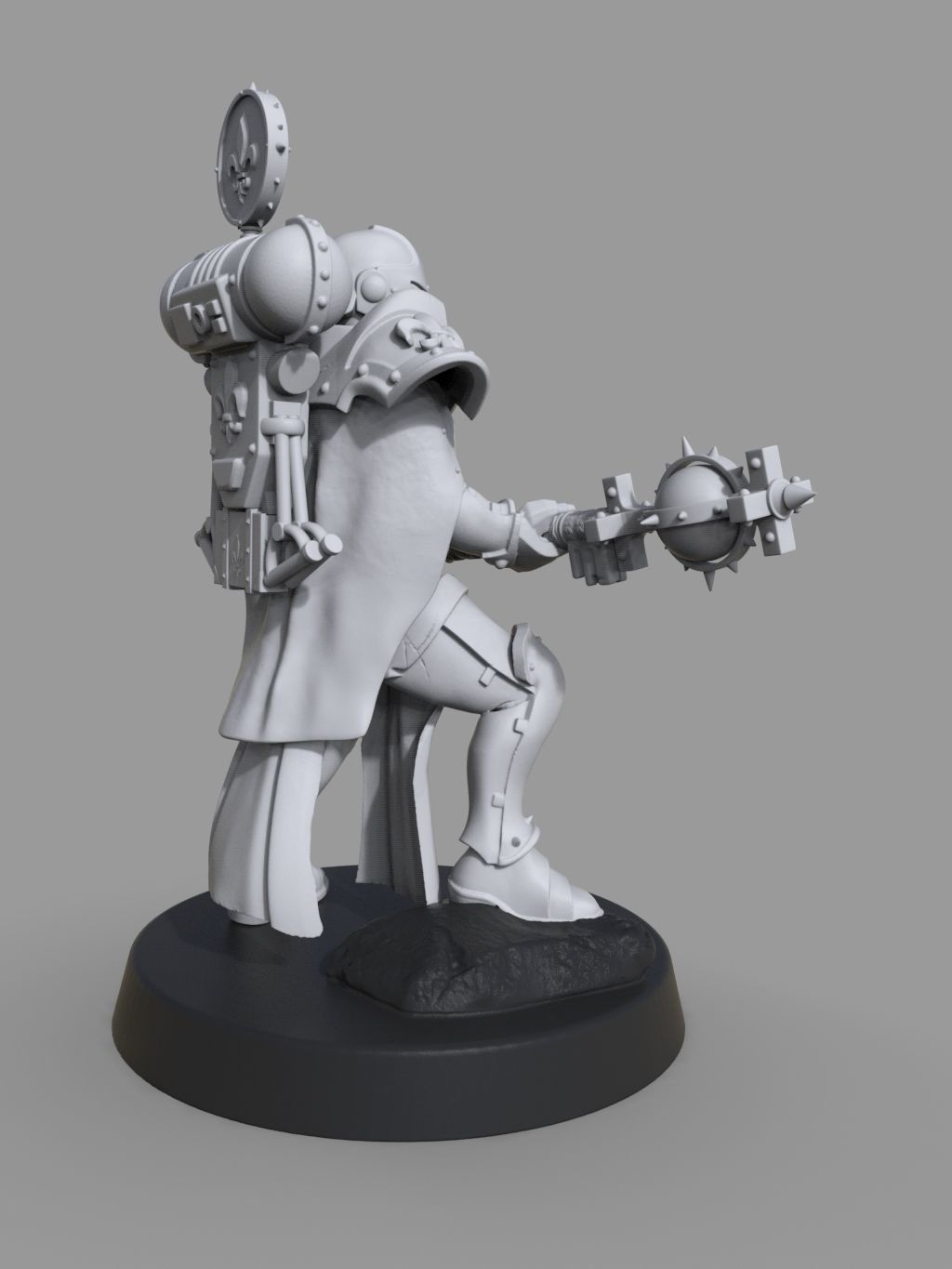 Battle sister huge mass 3D print model_2