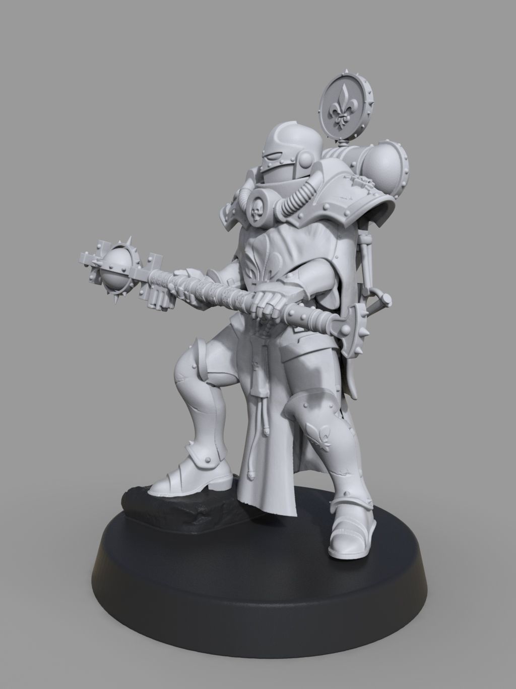 Battle sister huge mass 3D print model_1