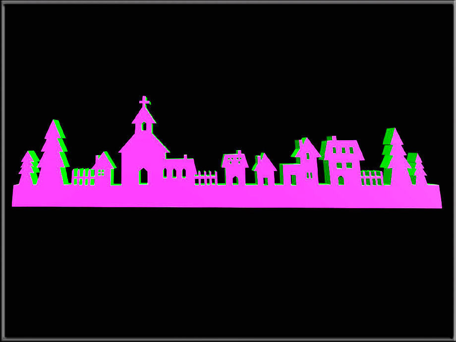 Winter House Low-poly 3D model_2