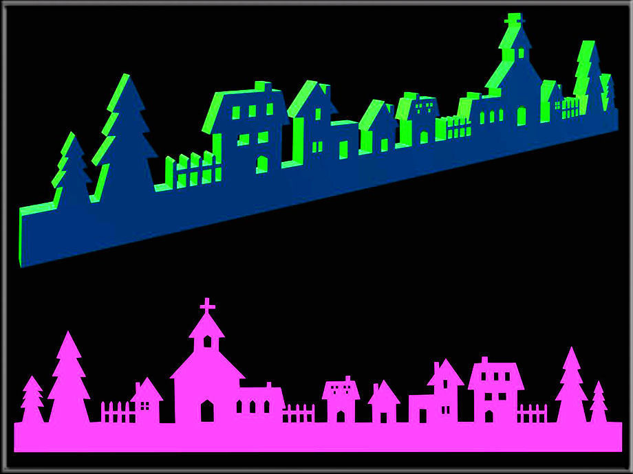 Winter House Low-poly 3D model_1