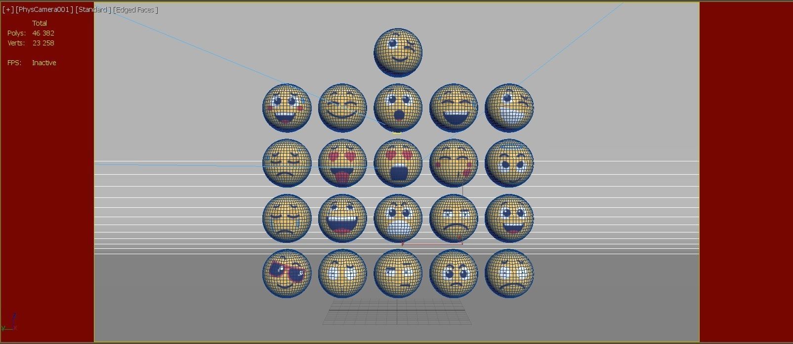 21 Social Media Emoji - 3D model 3D model_8