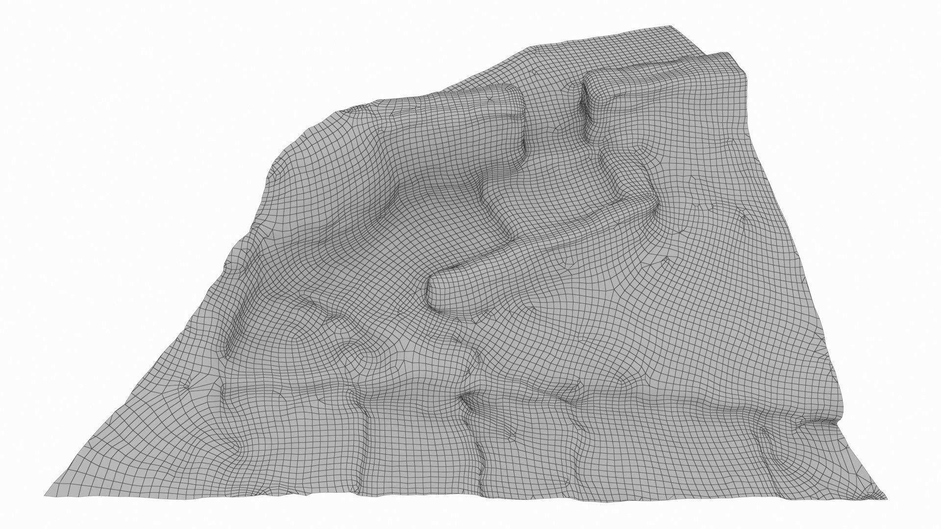 Stone steps Low-poly 3D model_10