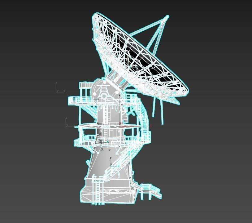 Abandoned Radar Station-Satellite Dish 3D model_17