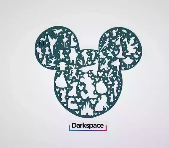 Disney Head silhouette 
