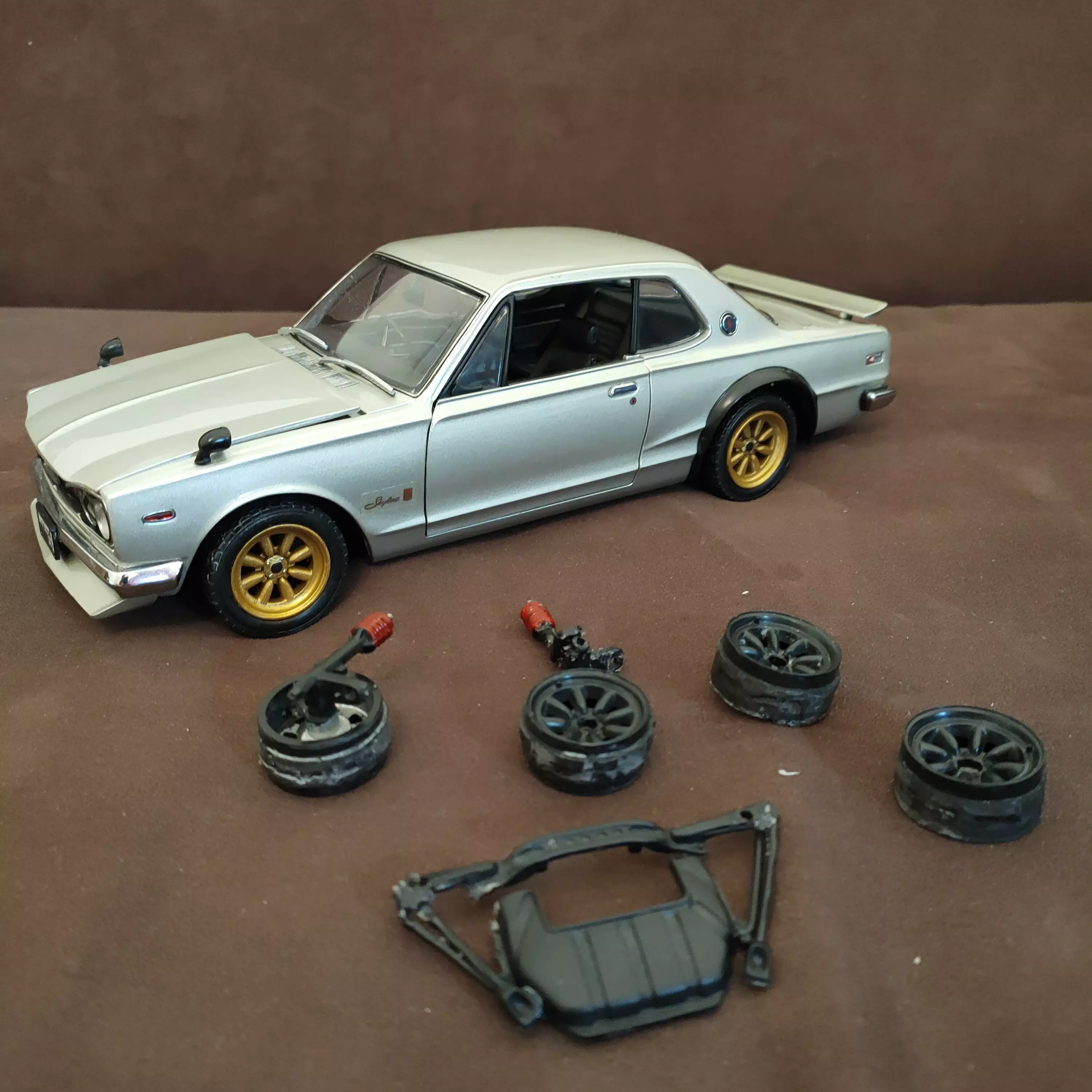 Kyosho Nissan Skyline gt-r2000 Wheels Repair Set 3D print model_0