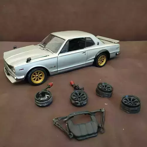 Kyosho Nissan Skyline gt-r2000 Wheels Repair Set