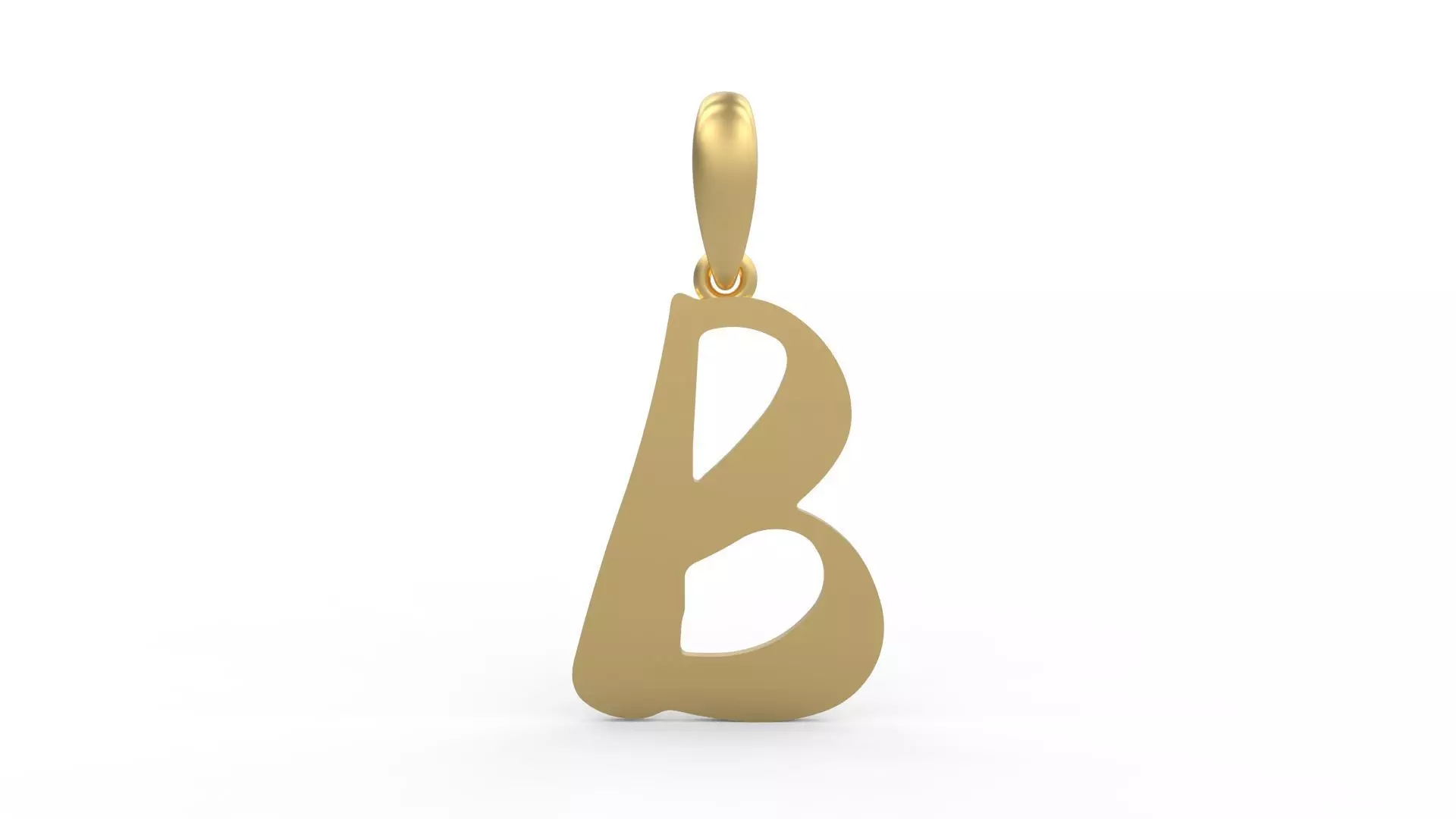 Initial Letters Pendant The Historich B 3D print model_0